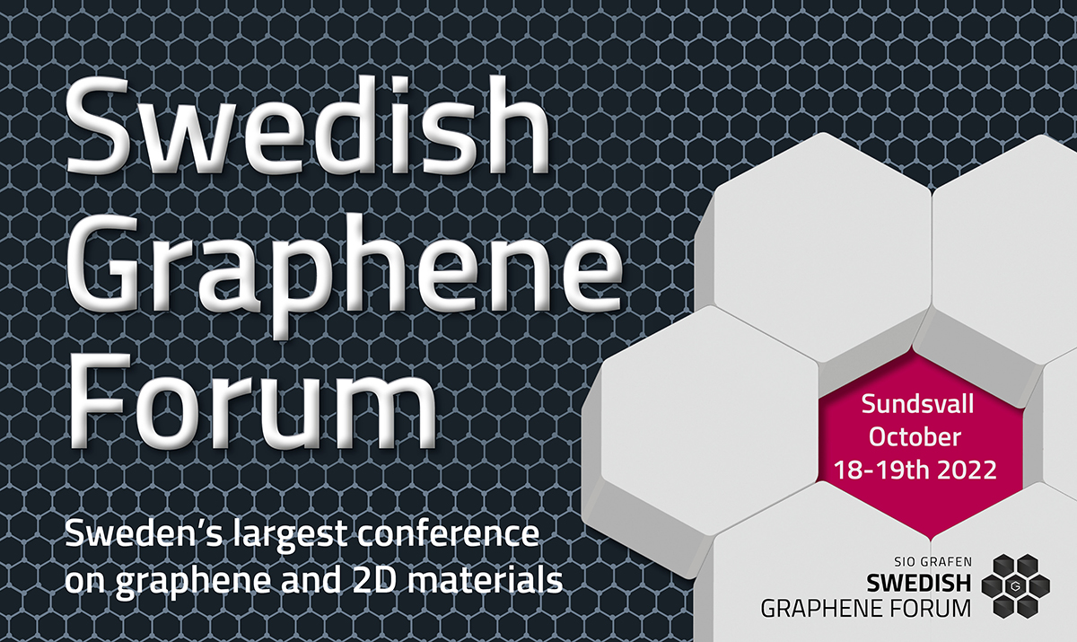 Over 30 speakers✔️ 2 exciting study visits✔️ Industry &amp; academia together✔️ Beautiful Sundsvall✔️ Sweden’s largest Graphene/2D-event✔️ You are invited✔️ Register today ➡️ lnkd.in/eank58Jn
▪️▪️▪️
#graphene #SGF22 #fromlabtoindustry