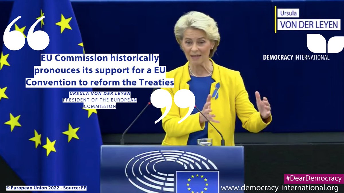 democracy_intl's tweet photo. 📢The @EU_Commission joins the @EUparliament at the #SOTEU in calling for a new #EUConvention, establishing an impetus ahead of the next @EUCouncil meeting.
Your turn, @EUCouncil! 👉Read more: https://t.co/U3A5uYvkWl https://t.co/POQygnUjet