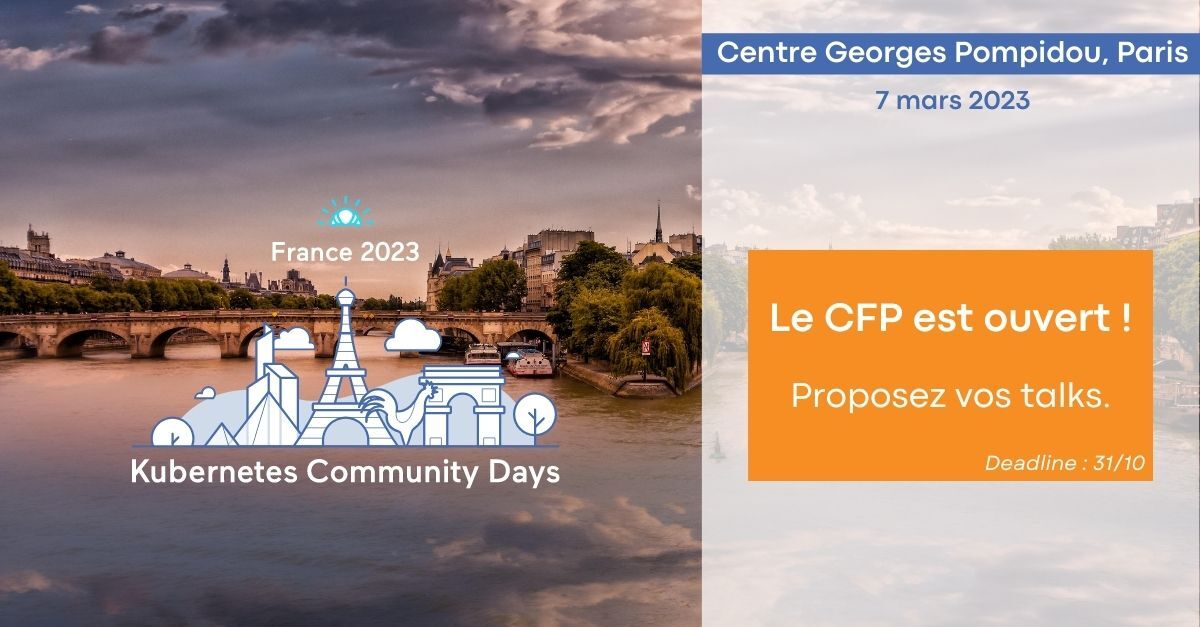 CNDFrance's tweet photo. 🎙Notre #CFP de #KCDFrance 2023 est ouvert !

A tous les passionnés de #CloudNative et de #DevOps : venez partager vos expertises et expériences avec + de 800 personnes le 7 mars à Paris!

Retex, Conférence, ou Lightning? A vous de jouer!😊

Soumissions: https://t.co/wfFZwGSUle https://t.co/kB56xKVI4G
