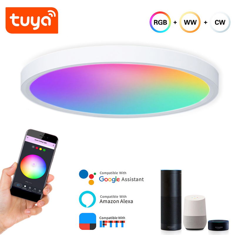 bdmeter's tweet photo. New Smart Home Domotica Decoration Indoor WiFi Modern Round Dimmable RGB Led Tuya Smart Ceiling Light with Alexa APP Control https://t.co/WT19LUVkqH
