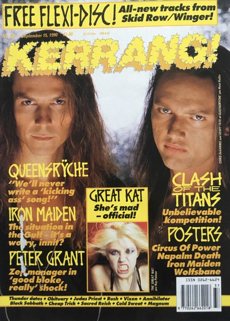 at_begins's tweet image. 15th September 1990
@KerrangMagazine @queensryche #kerrang #queensryche #rockcharts