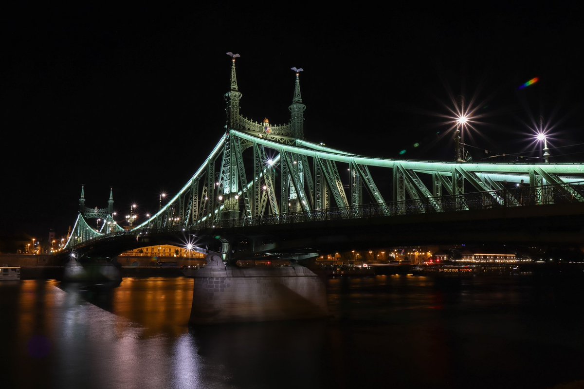 DanSh1elds's tweet photo. Liberty bridge and Elizabeth bridge last night. Budapest ๐ญ๐บ
#Budapest #NightPhotography #Citylights #Citybreak #Solotravel #libertybridge #elizabethbridge #canon90D https://t.co/K1fpqa42TZ
