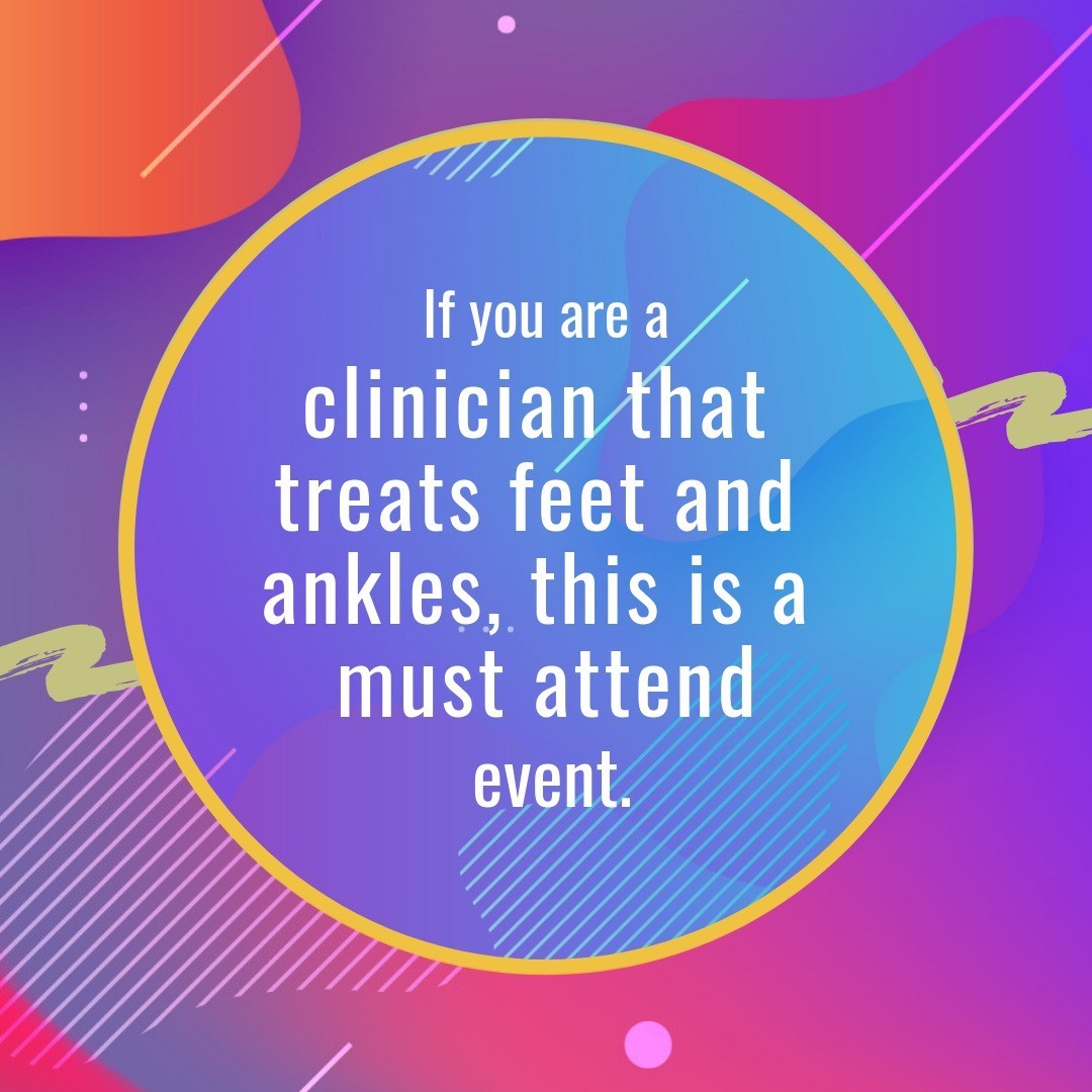 The Foot &amp; Ankle show is dedicated to the education of healthcare professionals and personnel that are currently working or studying within the foot and ankle health industry.

Early bird tickets are available at - lnkd.in/exgTHSKh