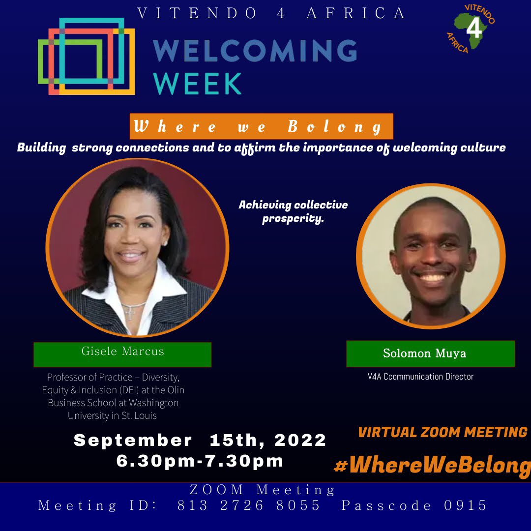 Very excited to be asked to be a part of Welcoming Week!