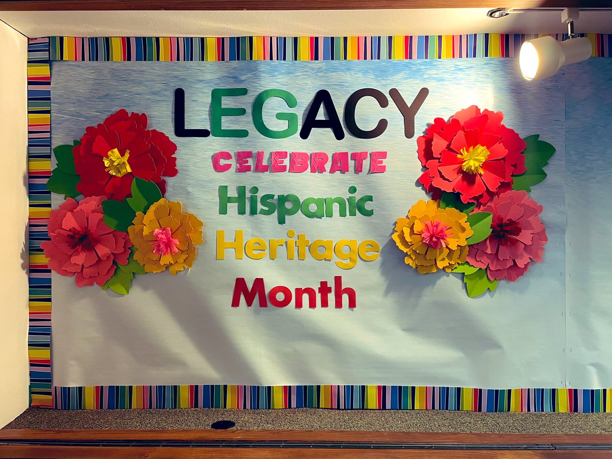 ToniPytel's tweet photo. Happy #HispanicHeritageMonth from the EGHS Library! https://t.co/zRYaefDrJo