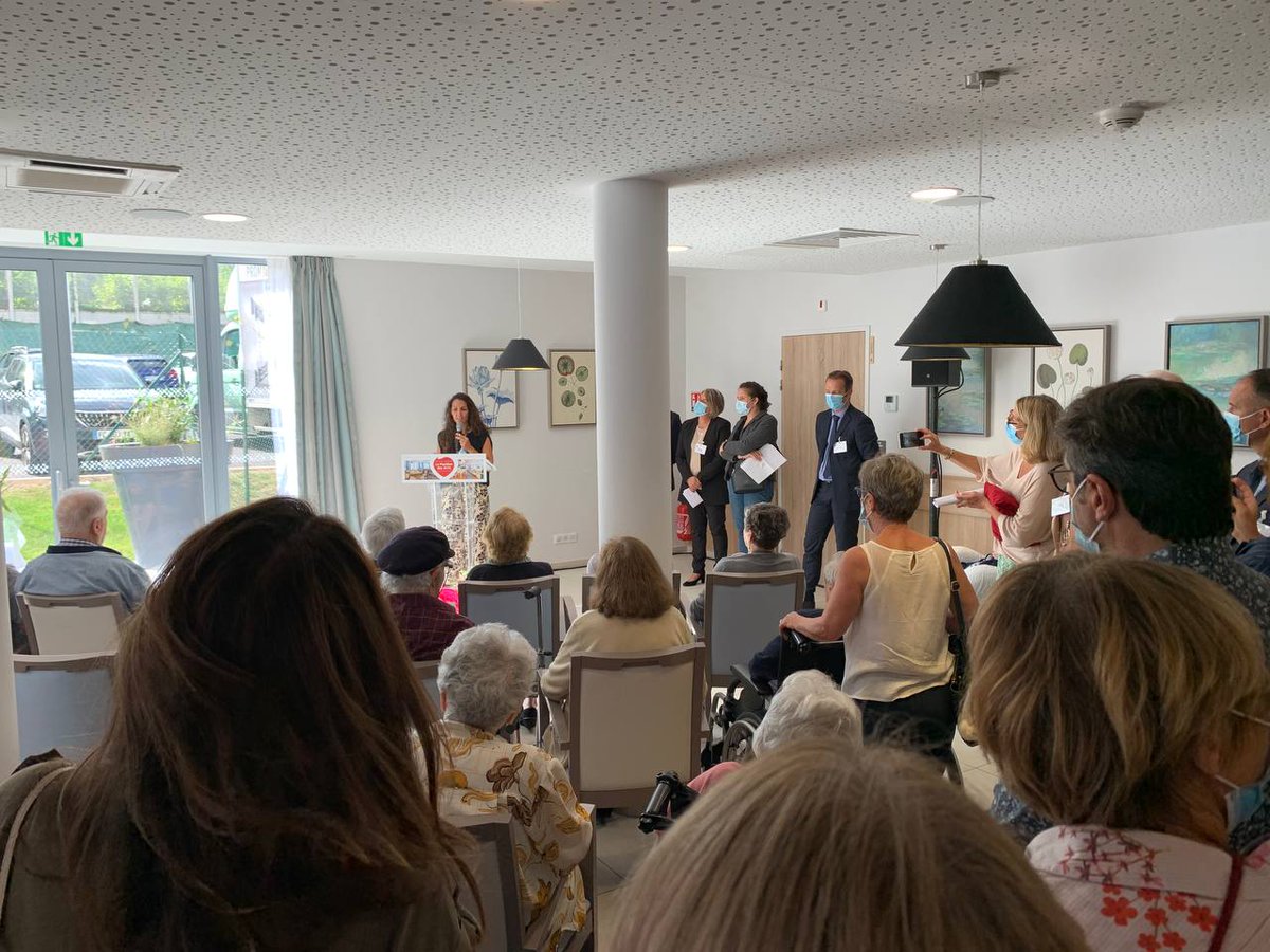 DDaSilva95's tweet photo. Etablissements adaptés, de qualité, pour accompagner dignement nos aînés doivent encore voir le jour, comme hier avec l'inauguration à #StBrice du nouvel #EHPAD @Groupe_DomusVi
Mais aussi grâce au développement de solutions pour leur maintien à leur domicile quand c'est possible https://t.co/G6nsBeHf96