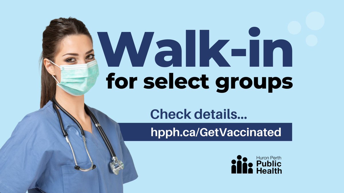 Huron Perth Public Health on Twitter "TODAY (Sept 15) priority groups