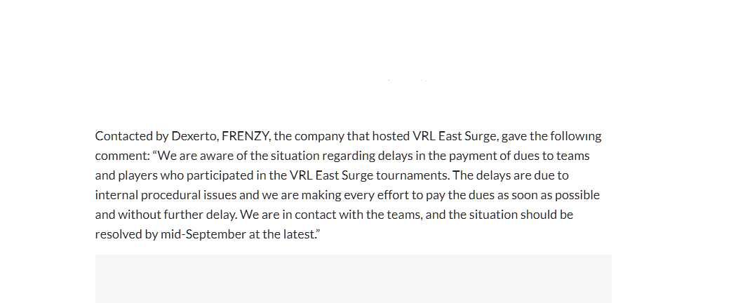 yaotziN's tweet photo. Hi @frenzypl @vrl_east_pl @MarcinKilar ^^
We have mid-September, did u fix problems with the payments? I'm not able to financially part ways with my old team as long as u not gonna send VRL money, so I would be really happy if u would do it + if u could reply on e-mail! https://t.co/za0Ddv0cY9