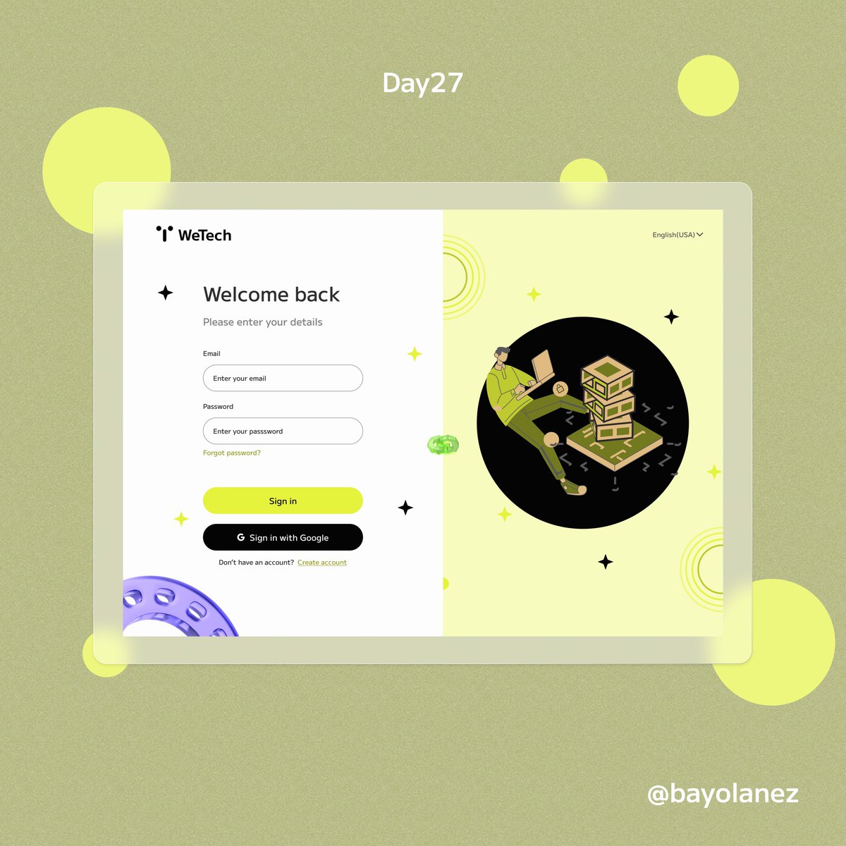 bayolanez's tweet image. #Day27 Designed a Login/Sigunup page for the web app #I4G30DaysofDesign #I4GDesignChallenge @Ingressive4Good @IMTConf