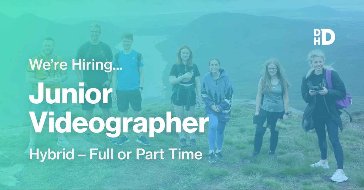 We’ve grown steadily over the last 14 years &amp; there’s no sign of things slowing down! We’re looking for a Social Media Strategist &amp; Junior Videographer to join the DHD team.

Visit wearedhd.com/join-us to find out more. Closing date for applications is Friday 7th Oct at 5pm.