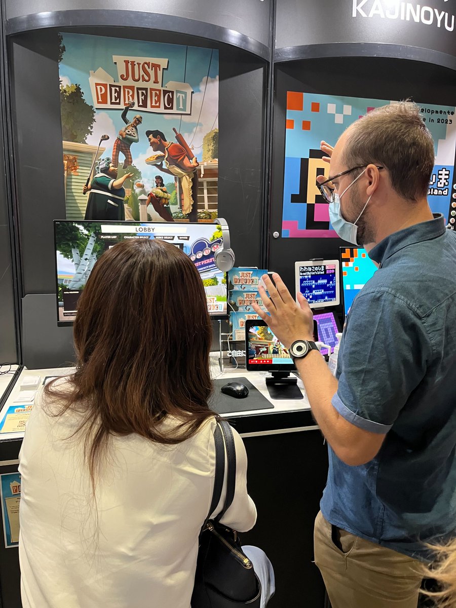 The team is at @tokyo_game_show talking to people who have played @1stClassTrouble and showing off an early build of our next game! You can follow their trip by checking out the behind-the-scenes channel in our JP Discord: discord.gg/jKAzuTFR5y