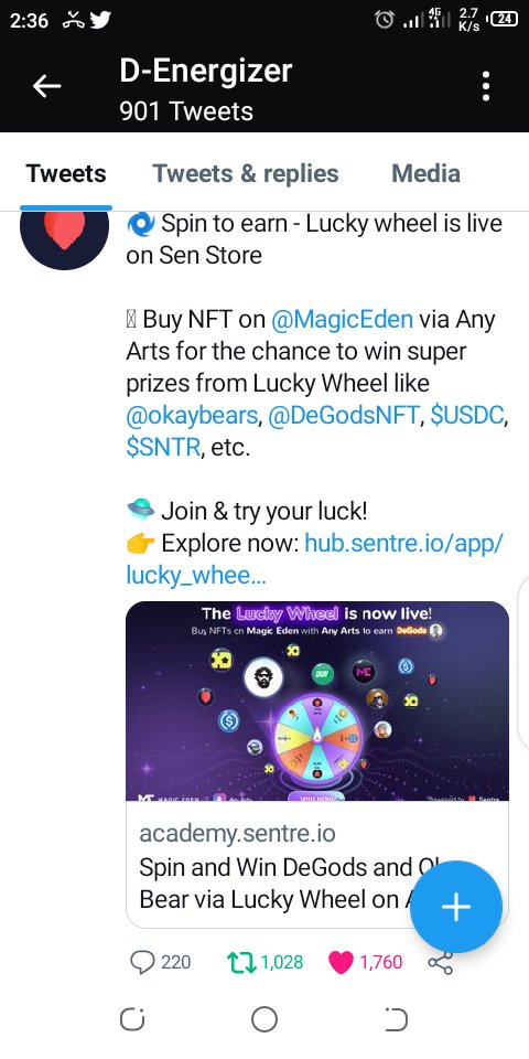DEnergizer645's tweet photo. @SentreProtocol Good luck to me.
#Airdrop #Giveaway #SentreProtocol https://t.co/yPqy5SwJWA