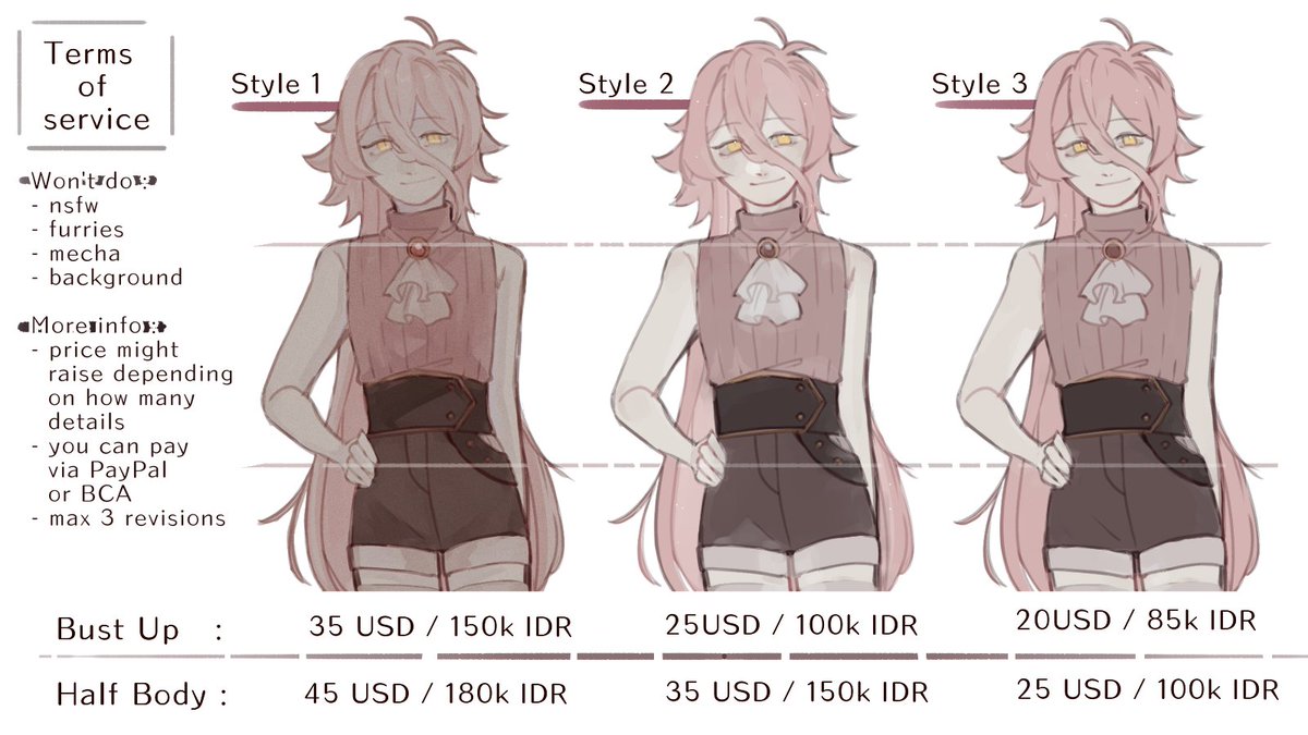 OPENING COMMISSION 

Since I'm quite struggling financially right now I'm opening commission again !

Reshares are very appreciated!
(more info below)