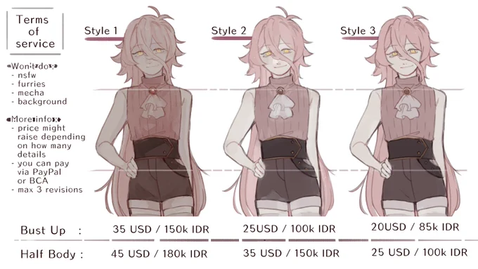 OPENING COMMISSION 

Since I'm quite struggling financially right now I'm opening commission again !

Reshares are very appreciated!
(more info below) 