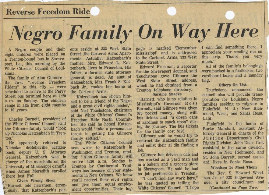 To embarrass Northern liberals and humiliate Black people, southern White Citizens Councils started their so-called 'Reverse Freedom Rides,' giving Black people one-way tickets to northern cities with false promises of jobs, housing, and better lives. jfklibrary.org/asset-viewer/a…