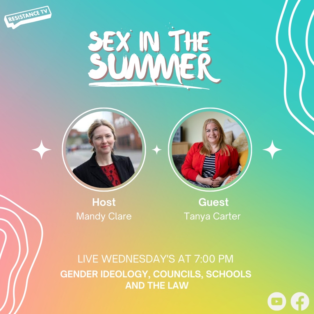 ResistanceTVPod's tweet photo. Essential listening for all parents, teachers and local councillors - our 2nd to last ep of Sex In The Summer with the brilliant Tanya Carter of Safe Schools Alliance
#SexNotGender #Mermaids #PolicyCapture #LocalGovernment #Schools #Stonewall #RepealTheGRA https://t.co/uuEPsmFbOx https://t.co/N9ManrzHqV