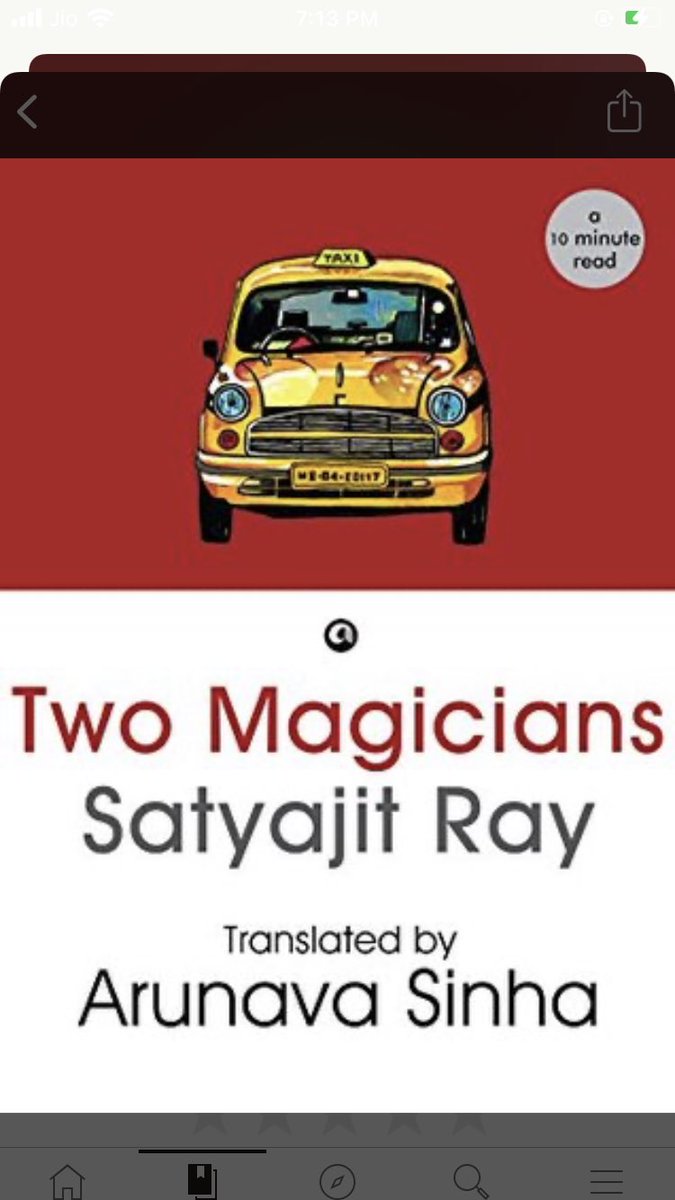 Paperkrafts_Goa's tweet photo. #BrunchBookChallenge 
@HTBrunch

 just finished #book41 for 2022

Two magicians by Satyajit Ray translated by Arunav Sinha 

#PaperkraftsGoa2022 https://t.co/UhObQqM6dP