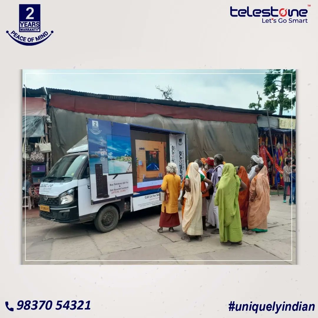 Telestoneindia's tweet photo. Telestone on the wheel on the land of Kanha ki Nagri, Mathura Vrindavan.
.
.
.
#telestone #smarttv #telestonetv #mathura #krishnakinagri #digitaljamana #cityofgod https://t.co/uluJvZbXEZ