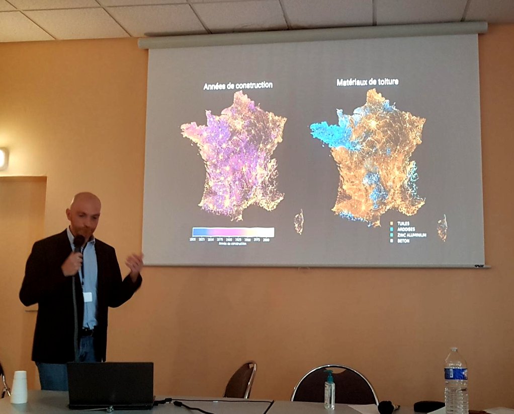 RegisHaubourg's tweet photo. @PascalSchetelat explique les méthodes de prédiction des Diagnotics de Performance Energétique (DPE) sur la BDNB. 

#GeoDataDays #IA https://t.co/j5fGeu7n44