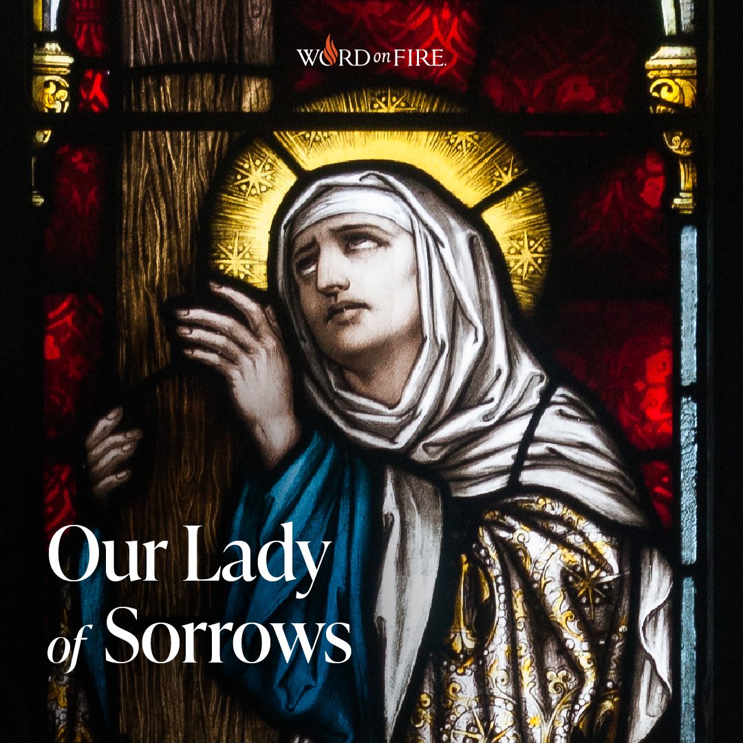 BishopBarron's tweet photo. Our Lady of Sorrows, pray for us! https://t.co/nWCKjrly3M