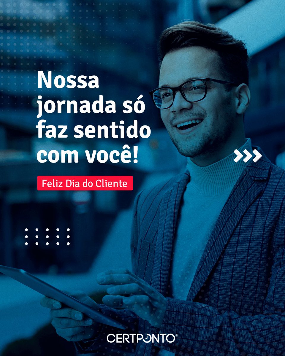 CERTPONTO's tweet image. Para nós, acompanhar você em sua jornada é o que mais amamos, por isso, queremos que saiba que muito mais que clientes, vocês são parceiros incríveis!

Feliz Dia do Cliente!❤

#Diadocliente
#clienteamigo
#cliente
#CERTPONTO
#parceiros
#pontoeletrônico