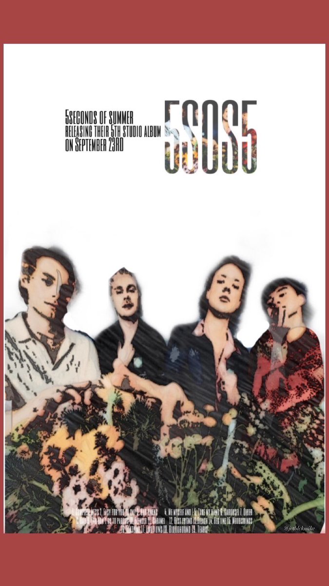 matiildarryy's tweet photo. ONE WEEK!! 1 week left until @5sos releases their 5th studio album, 19 tracks, hit songs coming our way! I cant wait to hear this masterpiece.
- #thefeelingoffallingupwards #5sos5iscoming #23daysof5sos5 #lukehemmings #calumhood #michaelclifford #ashtonirwin #5sos https://t.co/bU3mMOcorM