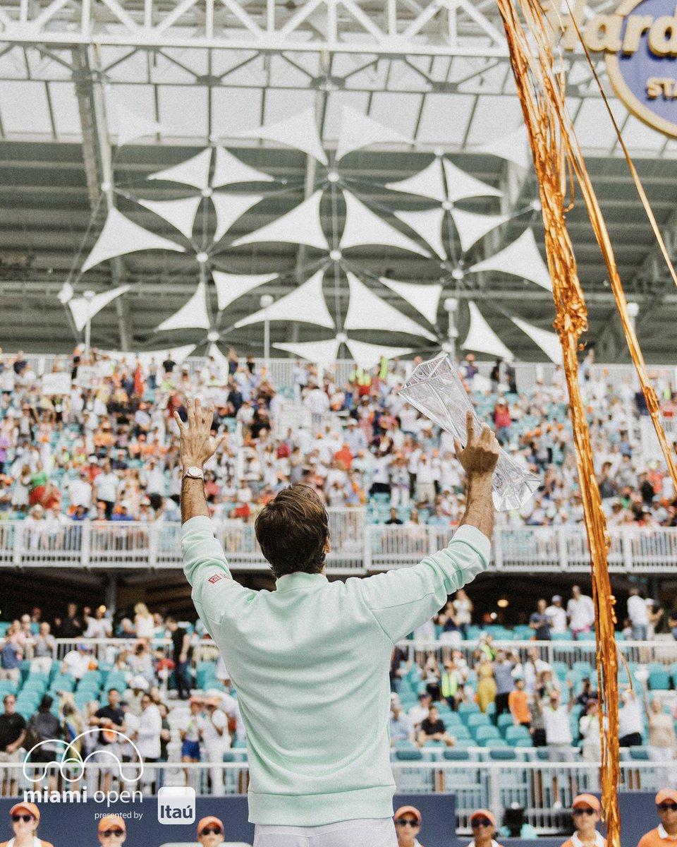 MiamiOpen's tweet photo. To our 4x Champion, congratulations on a legendary career ❤️

Thank you for everything you’ve done for our sport 🙌 @rogerfederer https://t.co/ikajch5xrT