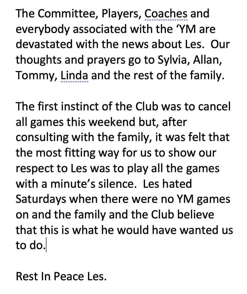 EKYM_FC's tweet photo. All YM Games will go ahead this weekend with a minute's silence before each of them. https://t.co/PncT46GkGa