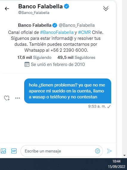 badlikes's tweet photo. A que hora traspasaran los fondos??   #bancofalabella ni para contestar sus plataformas tienen tiempo. o será que tampoco tienen gente? https://t.co/tMrgYNAG6G