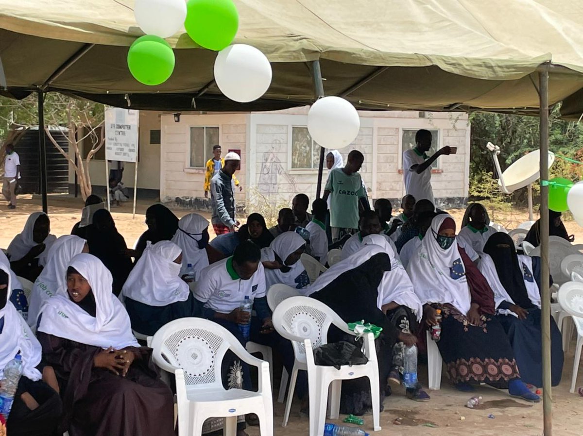 ABLI_Garissa's tweet photo. Skilling for Job Creation: ABLI-G TVET trainees have graduated with Various skills today at Ifo in Dadaab refugee complex. this was through the generous support of @EU_Commission, it was the 2nd graduation for ABLI-G Project. https://t.co/y9KmQvjgVG