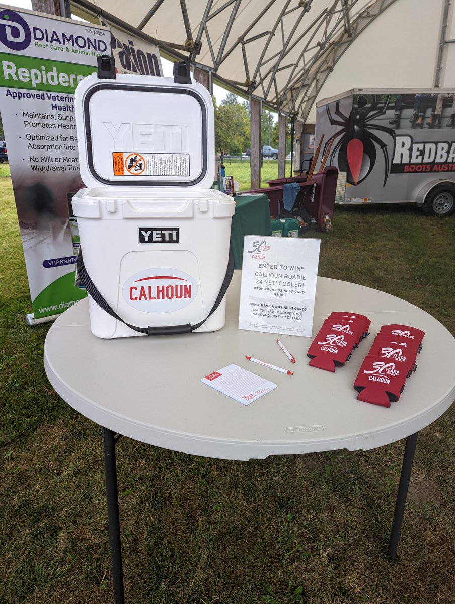 CalhounSS's tweet image. It is the last day of the Canada Outdoor Farm Show in Woodstock. It is also your last chance to visit us and enter to win a FREE YETI Roadie 24 Cooler.  Don't miss out!
#ourstrengthisinourstructure