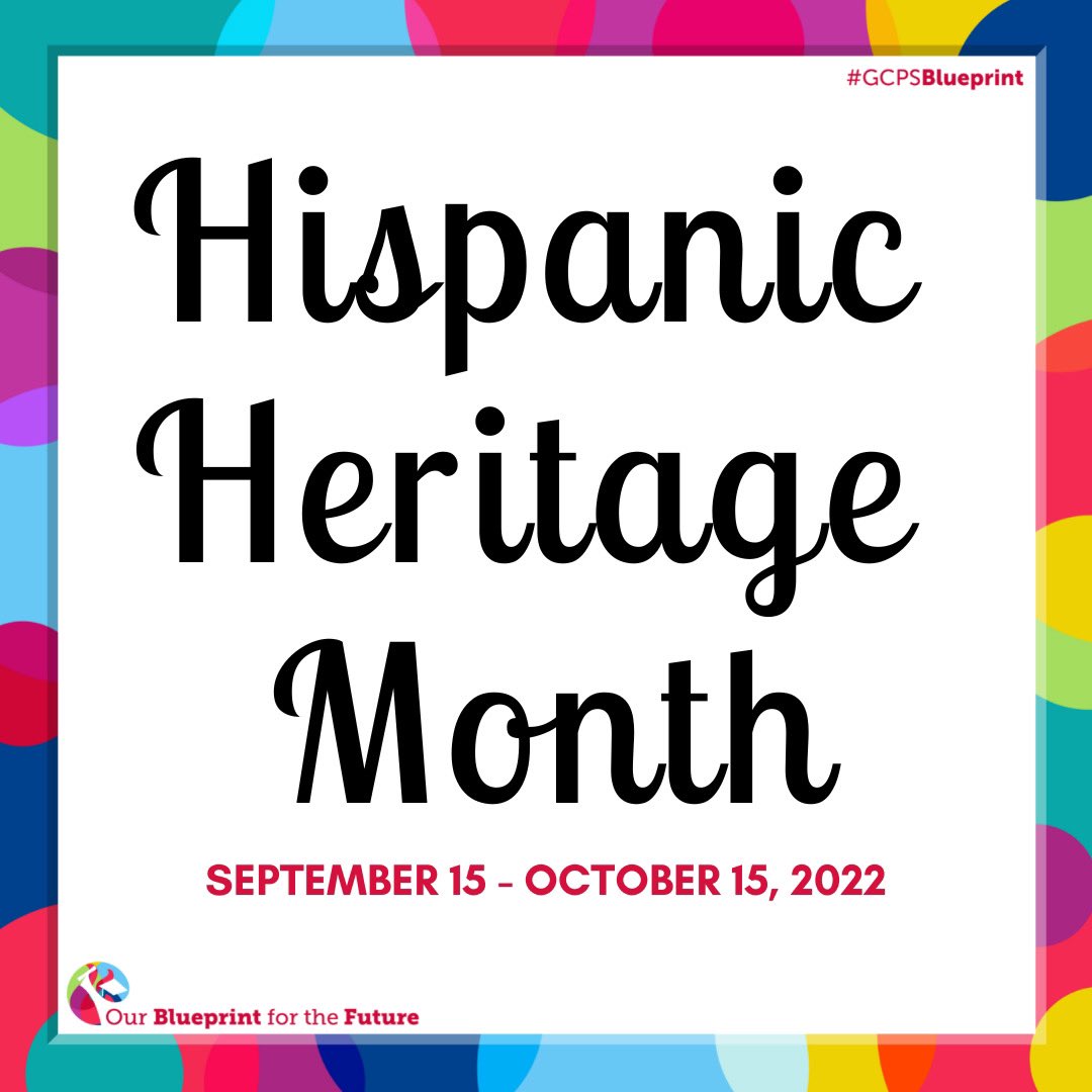 NGHS_Bulldogs's tweet photo. It's Hispanic Heritage Month. We celebrate #eachandevery individual as we cultivate a culture of belonging while leading with empathy, equity, and excellence to ensure that #TeamGCPS students, families and staff feel welcome, safe, accepted, valued, and prepared for the future. https://t.co/ztbnYq6GSX