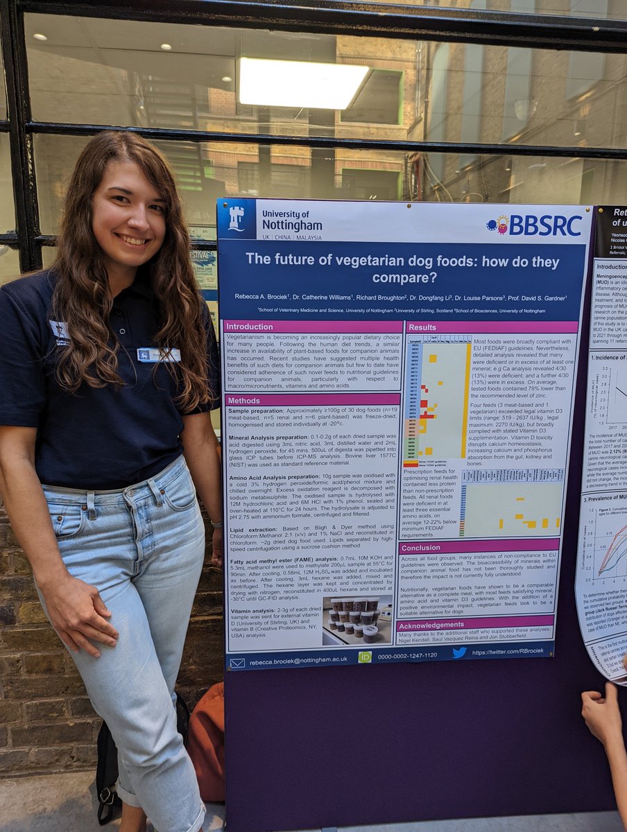 RBrociek's tweet photo. Very excited (and nervous!) to have presented at the #AVTRW conference this week at the Royal Veterinary College! Got some great questions and plenty of interest in #vegetarian #dogfood https://t.co/lTNFHkkflB