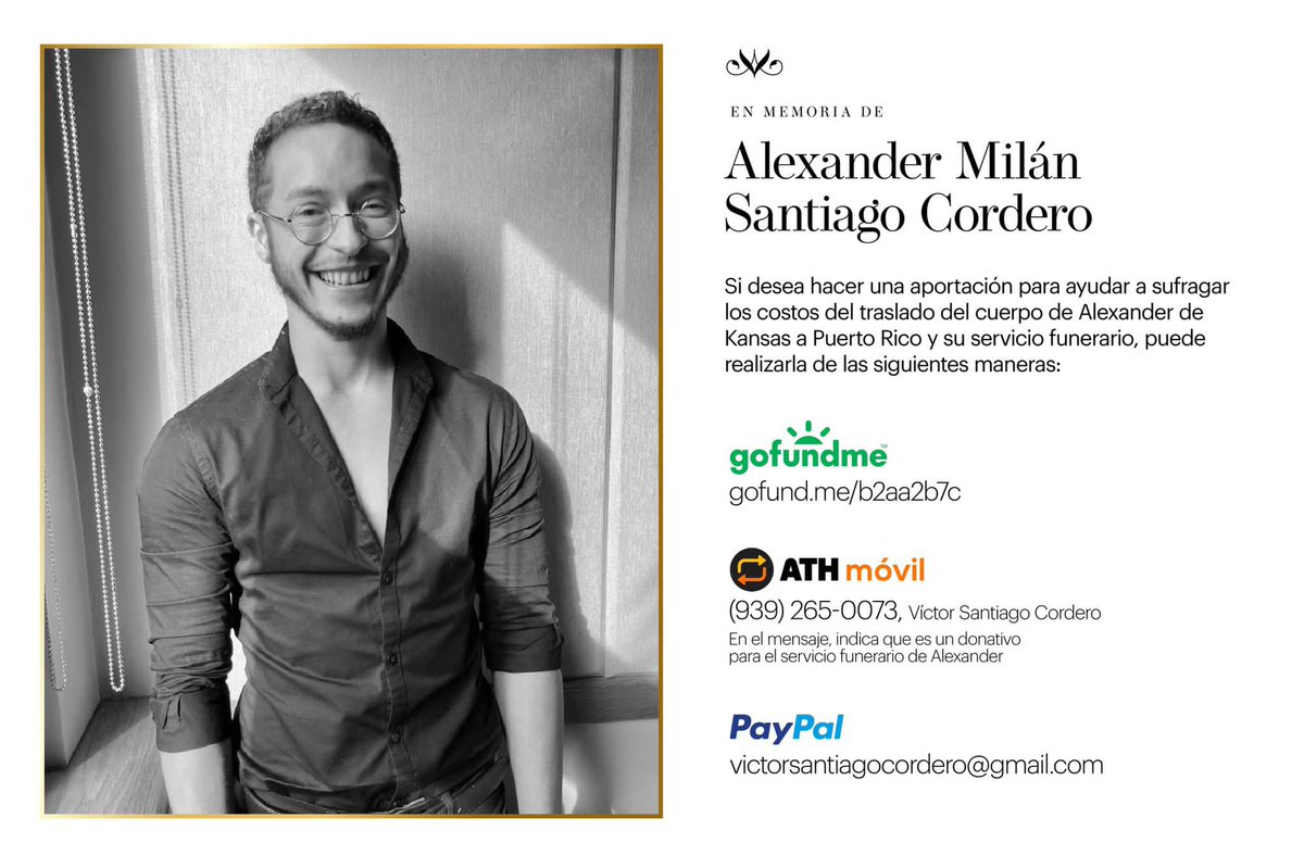 Cualquier ayuda para traer a Alex es bienvenida. Cualquier cosa me envían DM. Gracias.