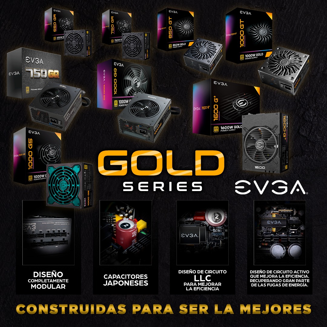 ¿Estás buscando poder y calidad? 💪

En EVGA vas a poder encontrar todo esto, certificaciones 80 PLUS GOLD, capacitores japoneses, 100% modular, sistema LLC que mejora la eficiencia y 10 años de garantía.

¿Qué estás esperando para conseguir una?