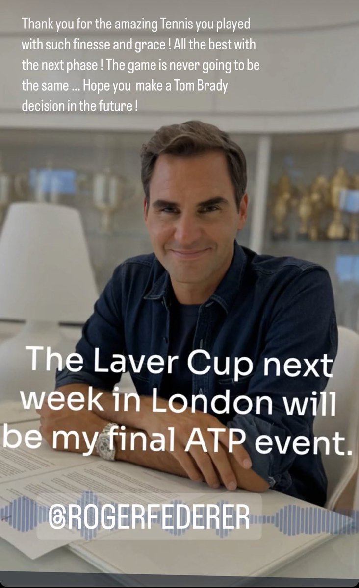 joel1510's tweet photo. Gonna miss ya @rogerfederer https://t.co/pUAZKer2HY
