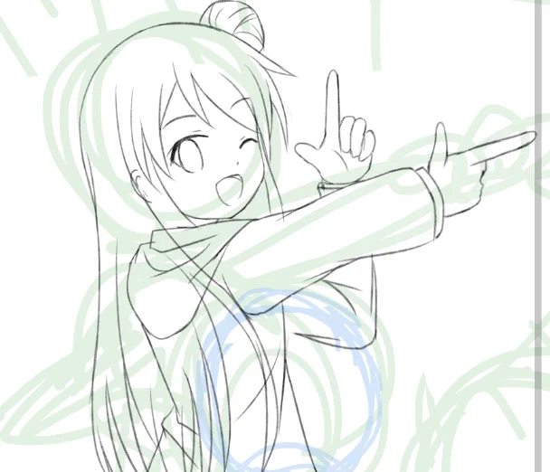 #毎日絵を描きたい   (175日連続)先日載せた ちよももさんのラフがなんと急遽カレンちゃんになりました!ちよももさんは別の形でまた描きます。 
