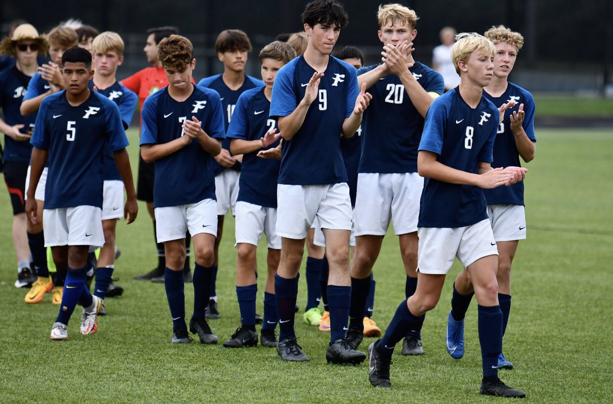 KFHSMensSoccer's tweet photo. Halfway through the season our JV-A squad is healthy, humble and hungry. They are 7-1-0, have scored 32 goals and conceded only 2. Well done boys! Never arrive, always becoming. https://t.co/1kLzXOFOyZ