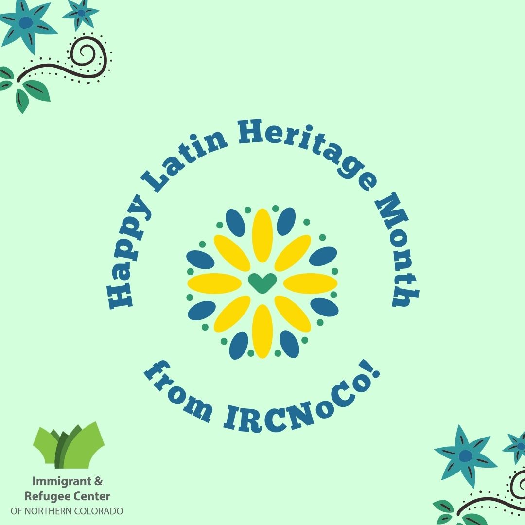 IRCNoCo's tweet photo. Happy Latin Heritage Month! From September 15th to October 15th, this month honors &amp; celebrates the vast cultures and histories of Hispanics and Latinos. There are over 62 million Hispanic/Latin people living in the U.S., which accounts for approximately 19% of the population. https://t.co/a6NpJepLoz