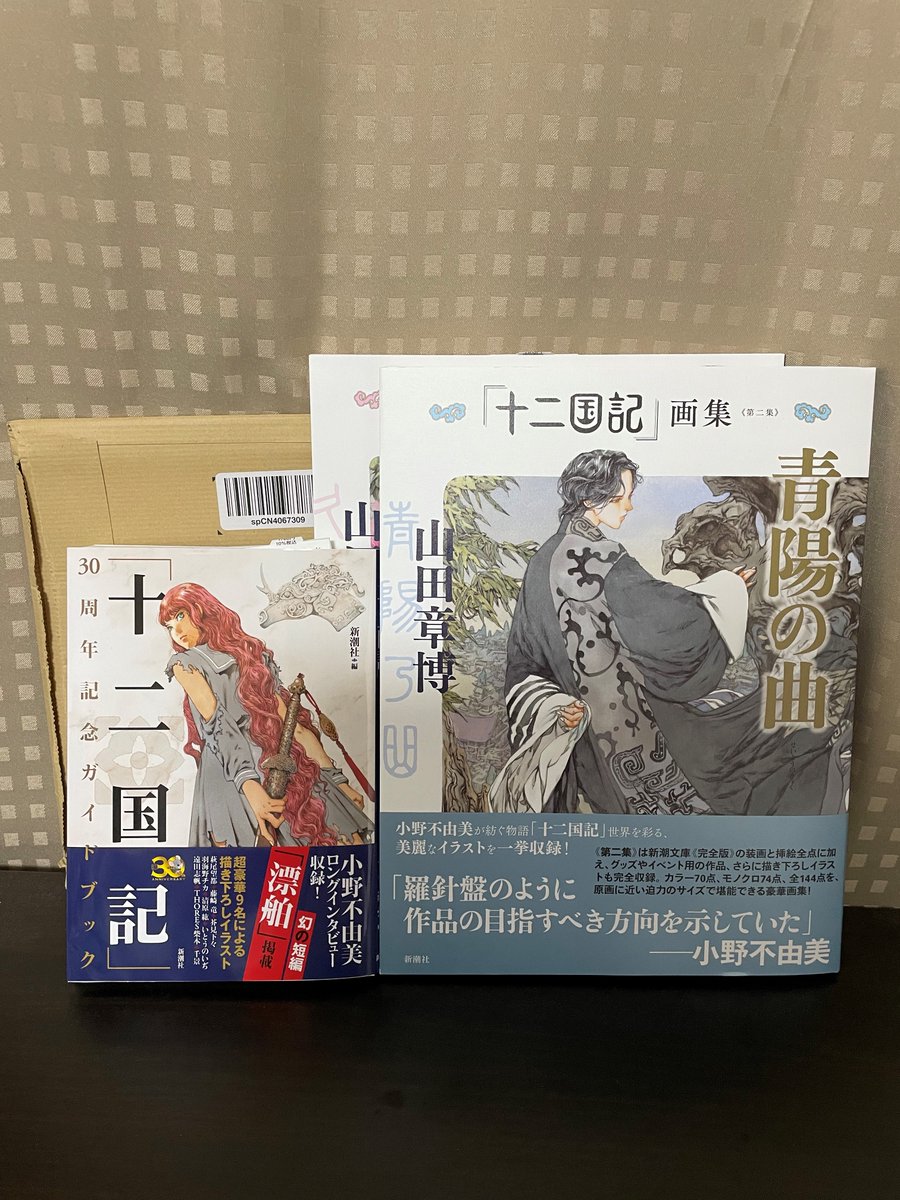 katohide's tweet photo. さあ発売日ということで、画集第二集もgetしました。
「指針」という小野不由美さんの文章が載ってます。
ガイドブック内折り込みチラシの「画集《第二集》発刊に寄せて」と、画集の帯文は両方とも「指針」の一部だったので、著作リストには載せなくていいかな。 https://t.co/WsEoeCT9jk