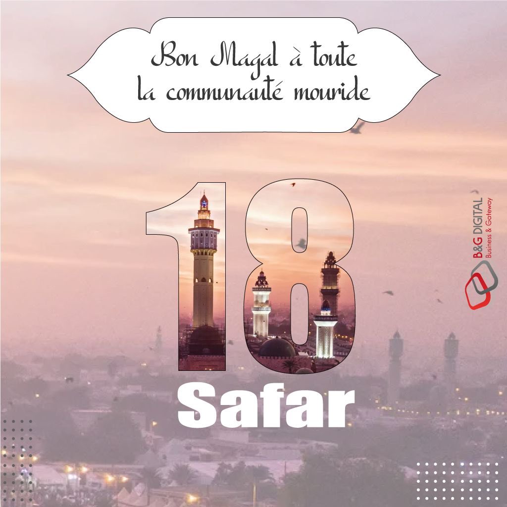 BGDigitall's tweet photo. Bon Magal à toute la Communauté Mouride 🎉🙏🏽

#bgdigital #Magal2022 #MagalTouba2022 #18safar2022 https://t.co/B6iyxlVHQT