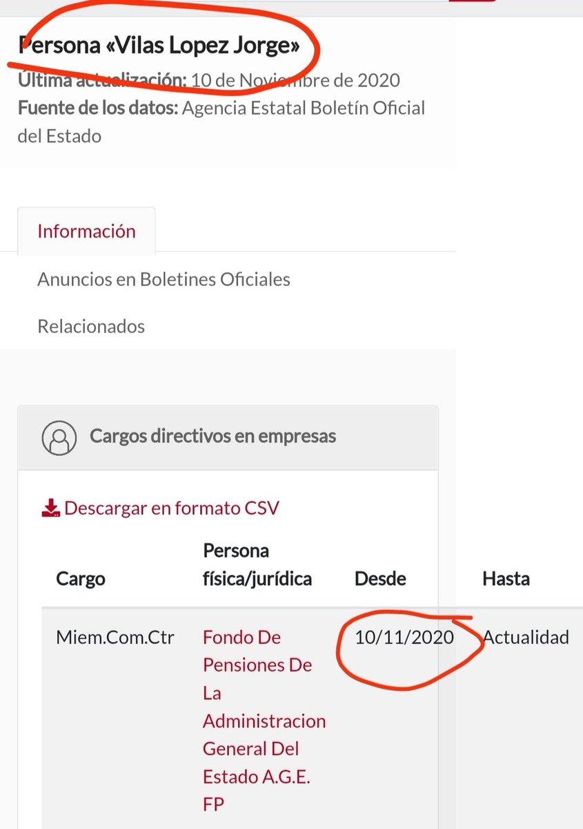 perrosanchez34's tweet photo. 🛑🛑🛑👇👇👇🛑🛑🛑
Os acordáis del P. de pensiones que el PSOE regalo de tú dinero a los "legítimos" para trincar por su "gestión"
Lo que no os cuentan es a quien ha nombrado función pública miembro de la comisión. 
17/11/20 Jorge Vilas
20/04/22 Antonio González
#sosprisiones https://t.co/UqpMEUp3uL