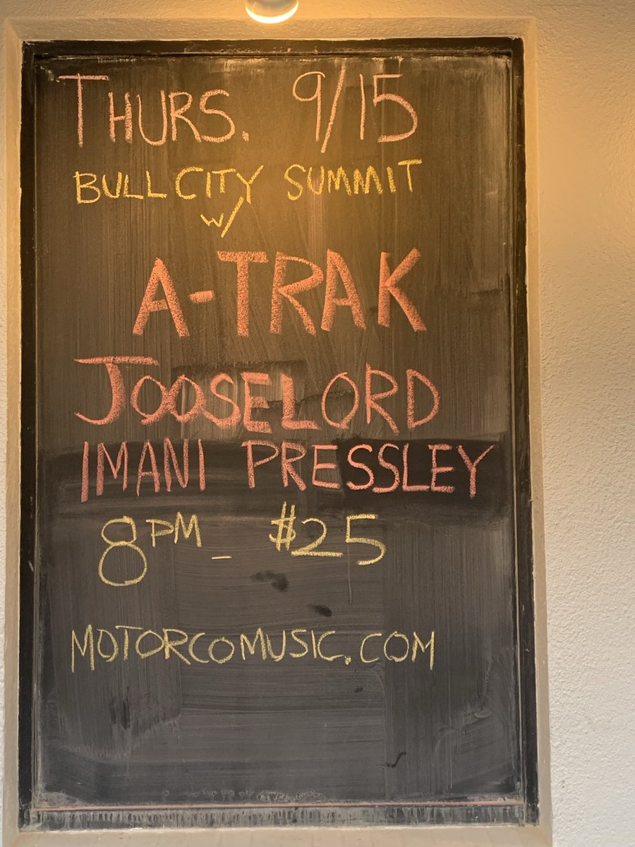 motorcomh's tweet photo. Tonite! @BullCitySummit presents @atrak โข @JooseLord โข @imanipressley w/ showcases from #carolinawaves And itโs gonna be a rager!!!
๐ค๐ฟ๐ค๐พ๐ค๐ฝ๐ค๐ผ๐ค๐ป
#atrak #bcs #bullcitysummit #durm #jooselord #bullcity #rtp #nc https://t.co/y1BXxphiMT