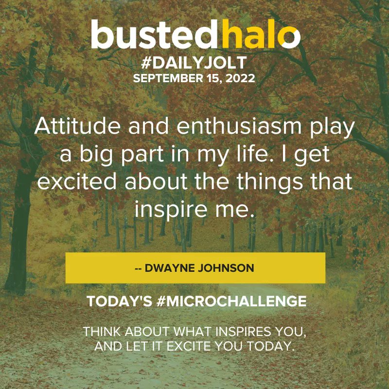 BustedHalo's tweet photo. Today's Daily Jolt comes from @TheRock. https://t.co/5afjylZDBE