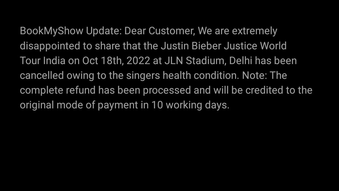 tnxliwl's tweet photo. it's over 🥲 #JusticeTourIndia https://t.co/svTXhB9ZjM