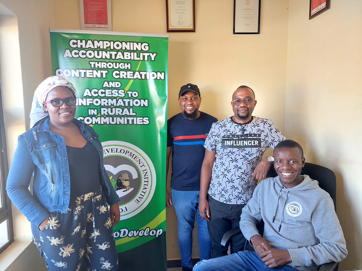 Today <a href="/AccountLab/">Accountability Lab</a> Marketing and Communications Officer <a href="/KiboNgowi/">Kibo Ngowi</a>, and <a href="/accountlabzw/">Accountability Lab Zimbabwe</a> <a href="/ZibusisoJD/">Zibusiso J. Dube</a> and <a href="/Nonciendlovu/">Kalanga Girl</a> visited our office in Maphisa Growth Point to see and experience some of the work that we are doing in Matobo District and surrounding areas. #MatoboDevelop