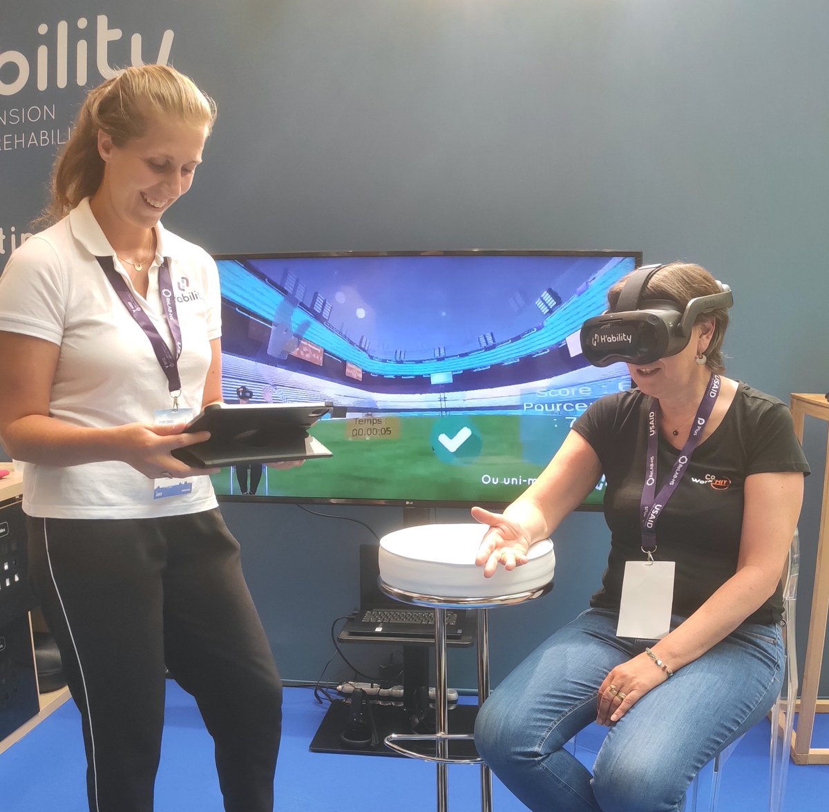 | Focus start-up |

🙌🏼 4 jours intensifs, 2 500 participants et plus de 100 pays 👉🏻 la team <a href="/_hability/">H'ability</a> était présente au Congrès International des #ergothérapeutes <a href="/thewfot/">WFOT</a>.

👏🏼 Bravo à vous tous !  

#santé #réalitévirtuelle #WFOT2022.