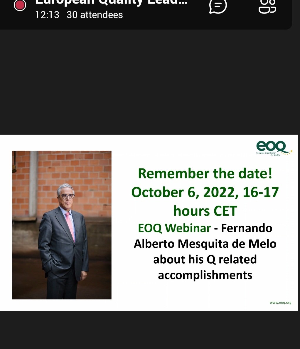 CyprusAQ's tweet photo. We express our warmest congratulations to Mr. Fernando Alberto Mesquita de Melo for his recognition by @EOQorg as the European Quality Leader for 2021.
#CyAQ a full member of EOQ will shortly announce the launching for the Cyprus Quality Leader 2022 competition. @OEBcy @cyMECI https://t.co/zQieqJaztt