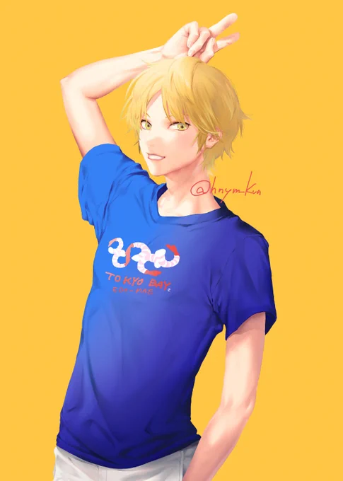 欲しいTシャツを出水に着てもらった 
