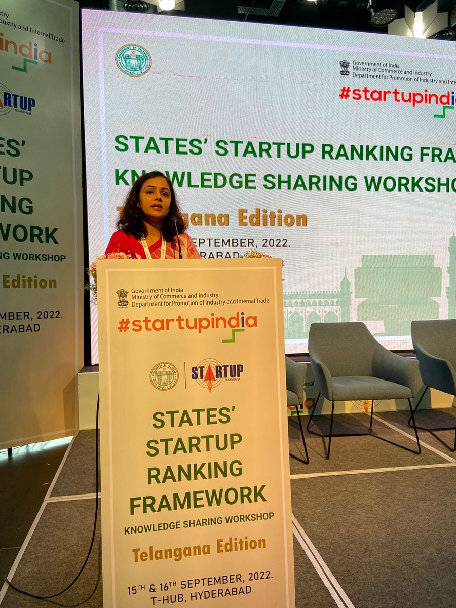 Startup India (@startupindia) on Twitter photo Smt. Shruti Singh, JS, DPIIT welcomed officials from 15 States & UTs at Knowledge Exchange Workshop: Telangana Edition - a platform for participants to interact & exchange best practices.
@WEHubHyderabad <a href="/EmergingTechTS/">Emerging Technologies Govt. of Telangana</a> @taskts <a href="/RICH_Hyd/">Research and Innovation Circle of Hyderabad- RICH</a> @teamTSIC <a href="/startup_ts/">Startup Telangana</a> Smt. Shruti Singh, JS, DPIIT welcomed officials from 15 States & UTs at Knowledge Exchange Workshop: Telangana Edition - a platform for participants to interact & exchange best practices.
@WEHubHyderabad <a href="/EmergingTechTS/">Emerging Technologies Govt. of Telangana</a> @taskts <a href="/RICH_Hyd/">Research and Innovation Circle of Hyderabad- RICH</a> @teamTSIC <a href="/startup_ts/">Startup Telangana</a>